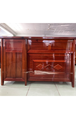 Bàn làm việc 1 thùng có chắn (Gỗ tràm).